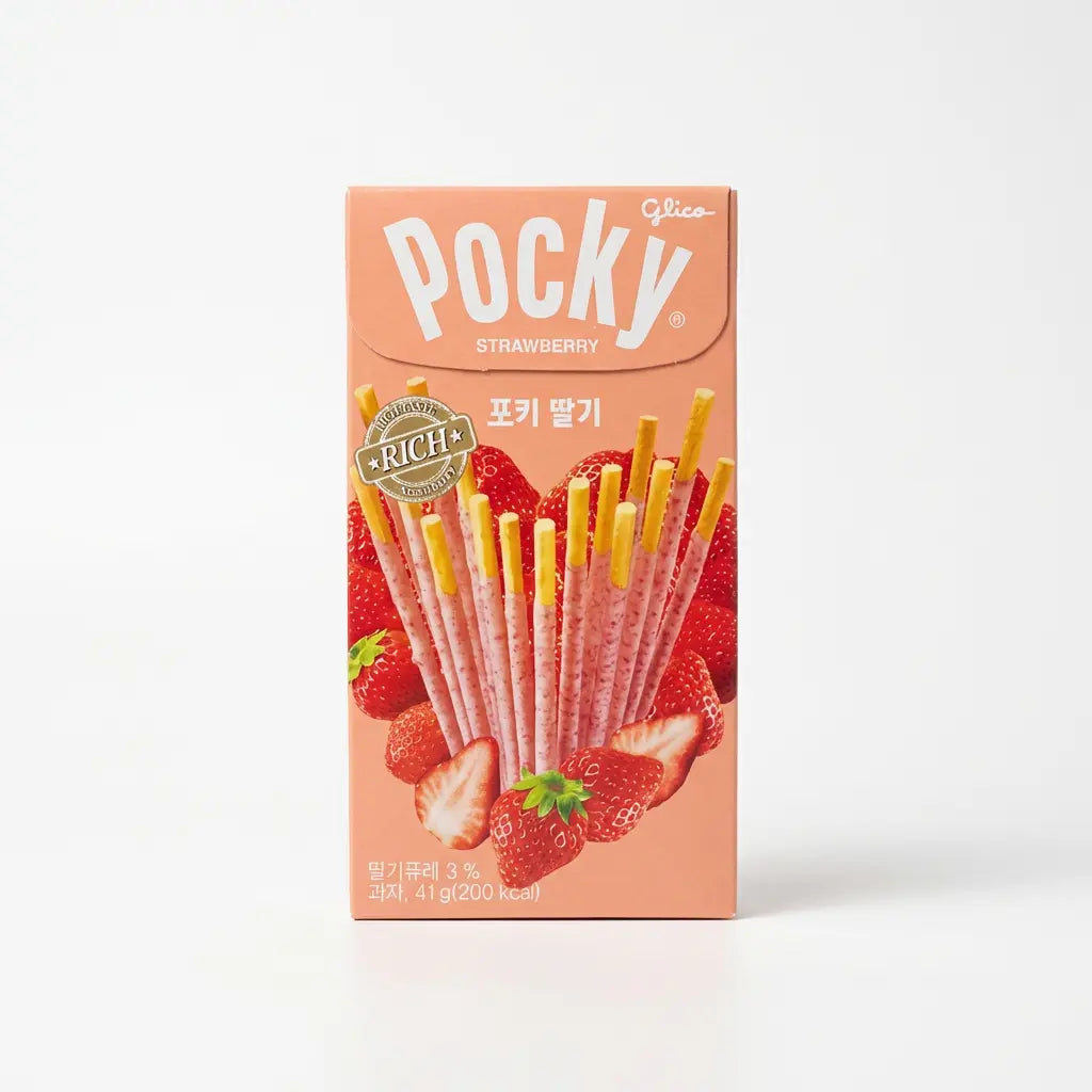 Glico Pocky Strawberry Biscuit Stick - 41g (Japan) 
