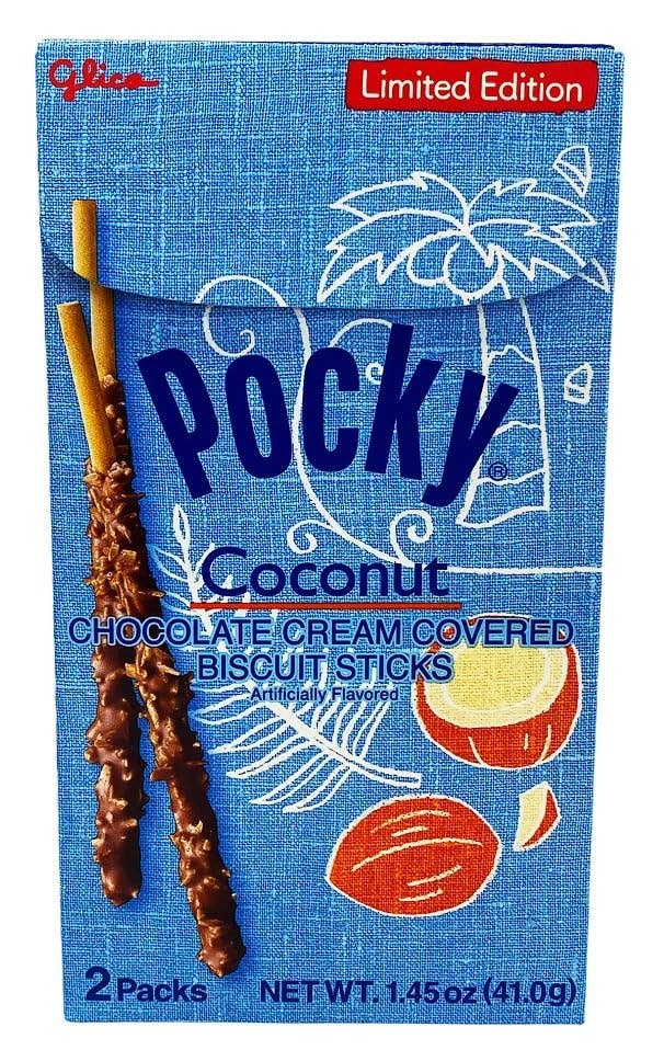 Pocky Coconut Chocolate Biscuit Sticks Limited Edition Long Island Candy Factory