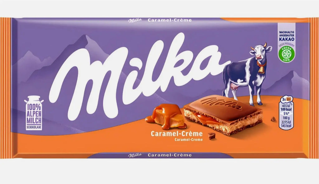 Milka Chocolate Bar Toffee Caramel Creme 100 g Snacky Candy