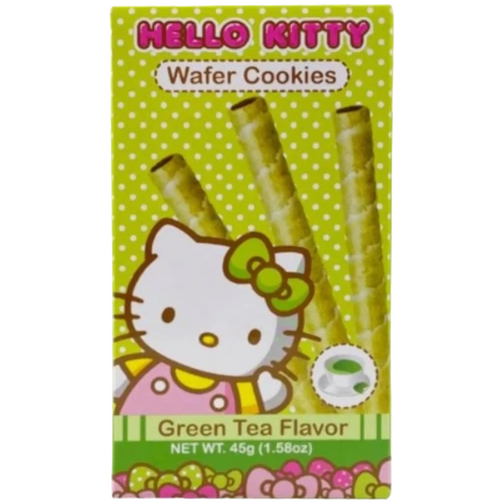 Hello Kitty Green Tea Wafer Cookies Cow Crack Wholesale