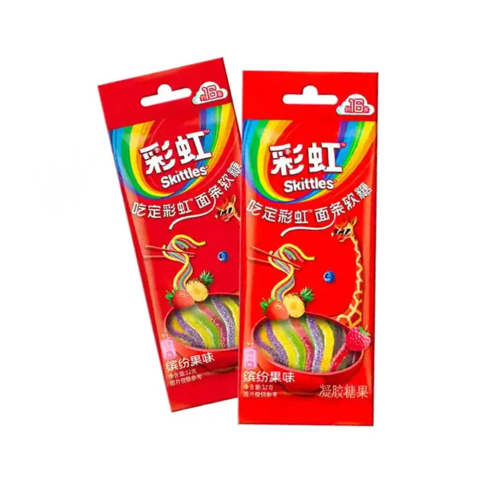 Skittles Gummy Noodles (32g) (China) Pops Distro Inc