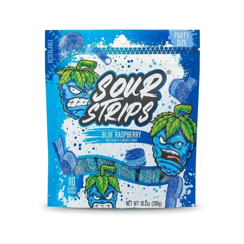 Sour Strips Blue Raspberry Party Size (288g) Spain 2 pack 