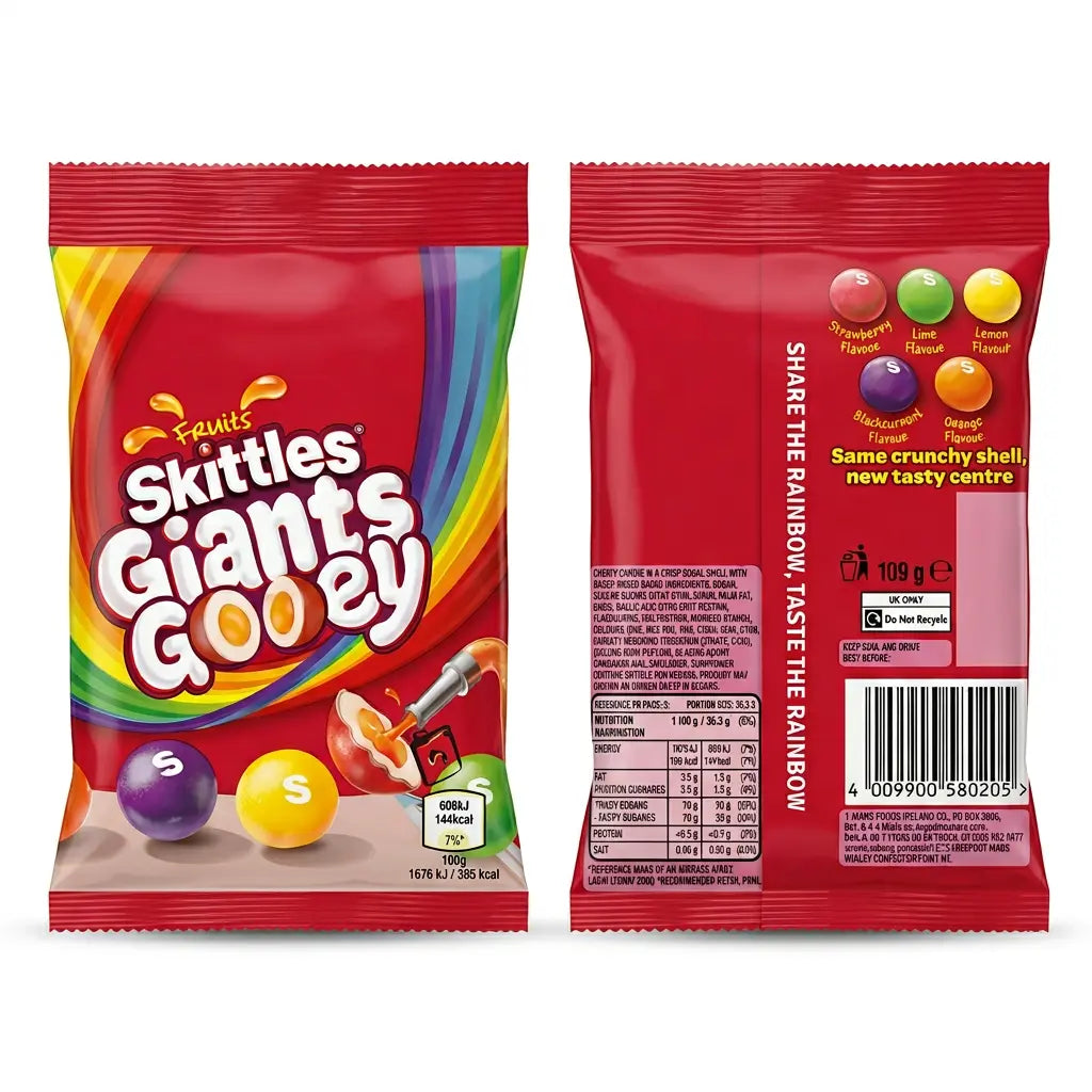 Skittles Giants Gooey (109g) (UK) 