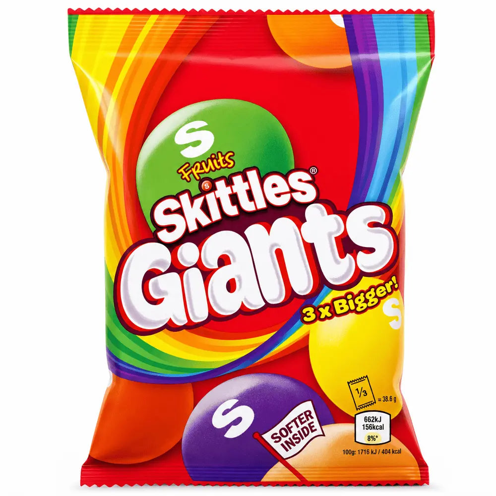 Skittles Giants Fruits (116g) (UK) 