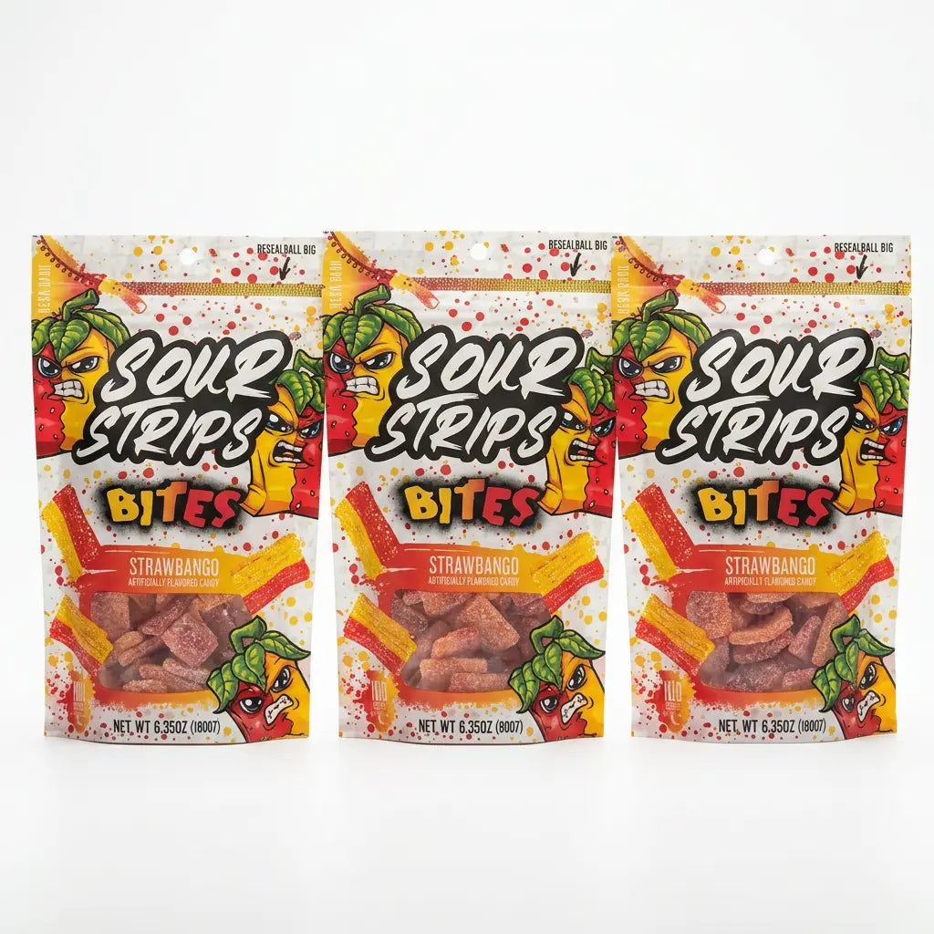 Sour Strips Strawbango (180g) – Spain | LIMITED EDITION - 3 Pack 