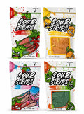 Sour Strips 4 pack Tropical Mango Watermelon Dreamberry Appleberry 