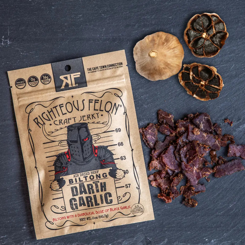 Righteous Felon Darth Garlic Biltong 2oz 