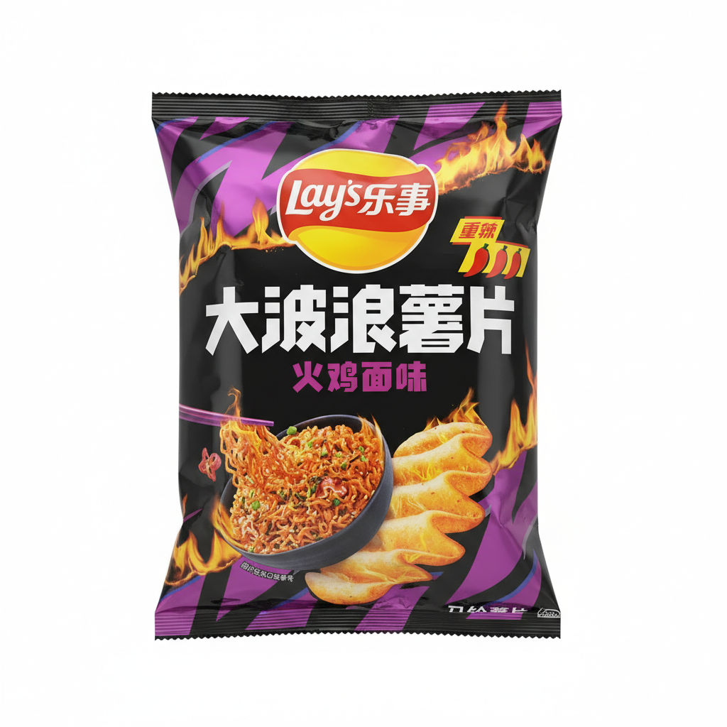 Lays Spicy Ramen flavor chips 70g Snackytreat LLC