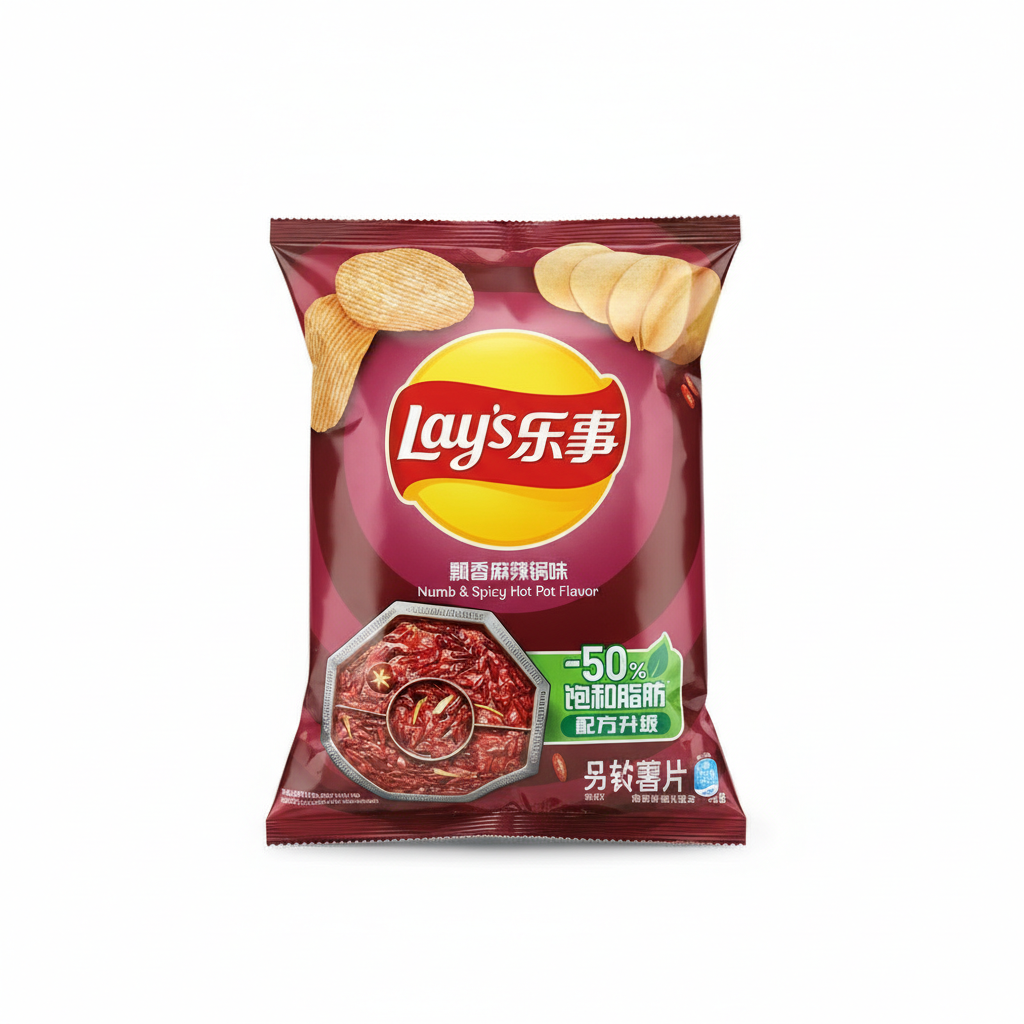 Lays Spicy Hot Pot flavor chips 70g Snackytreat LLC